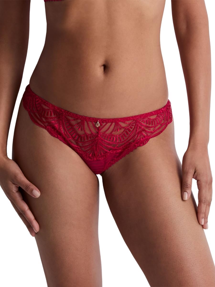 Aubade Vibes Briefs Tanga Brief Mid Rise Embroidered Lace Luxury Knickers Lingerie