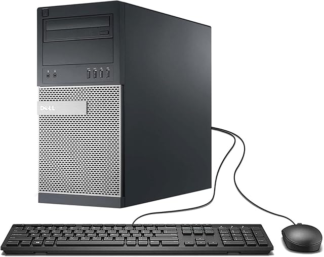 Dell Optiplex 9020 Mini Tower Desktop PC, Intel Core i7-4770-3.4 GHz, 32GB Ram, 1TB (1000GB) SSD Drive, WiFi, DVD-RW, Windows 10 Pro (Renewed)