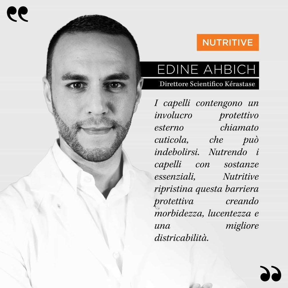 Kérastase, Nutritive, Routine Nutriente Per Capelli Secchi, Con Nutrienti Essenziali, Idrantante e Districante, Shampoo Bain Satin + Balsamo Lait Vital