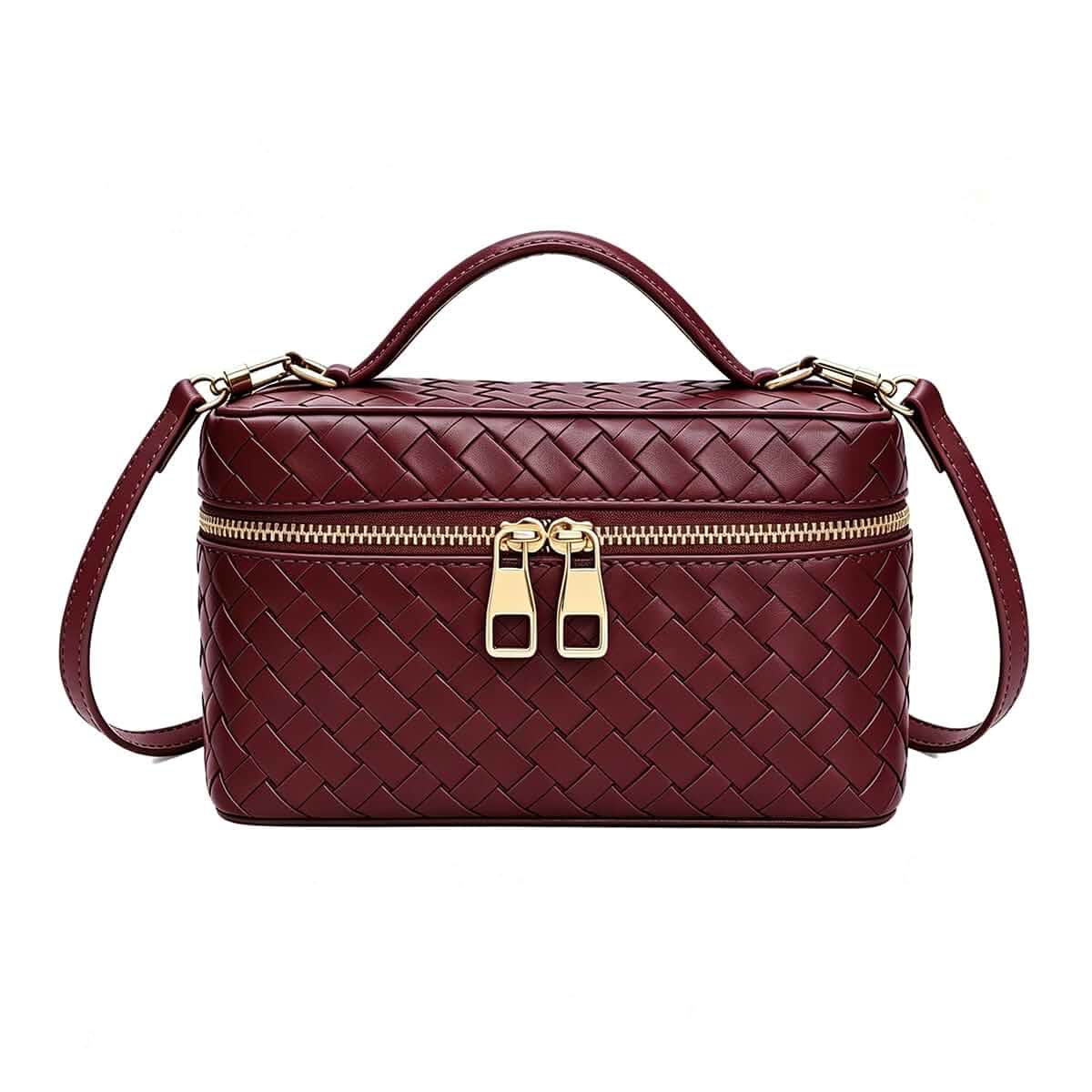 Women's Square Box Shoulder Bag Mini Trendy L19 Satchel Purse Cute Designer Crossbody Handbag with Adjustable Strap