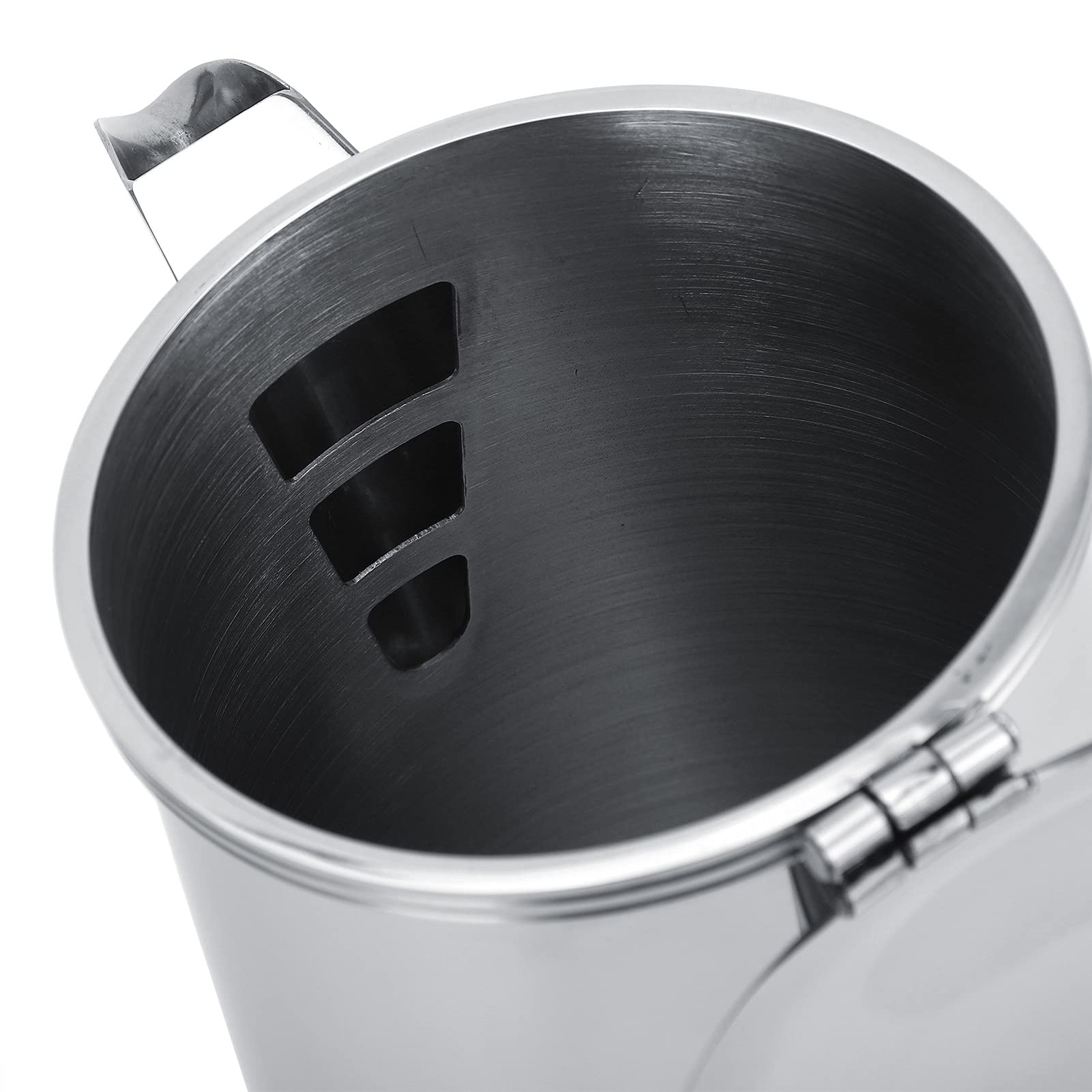 ZJchao Jarra de Agua, Jarra de té Hervidor Frío de Acero Inoxidable de 2 Litros Tetera de Agua Multifuncional de Jugo de café de Mano con Asa para el Hogar Restaurante Café Jugo de