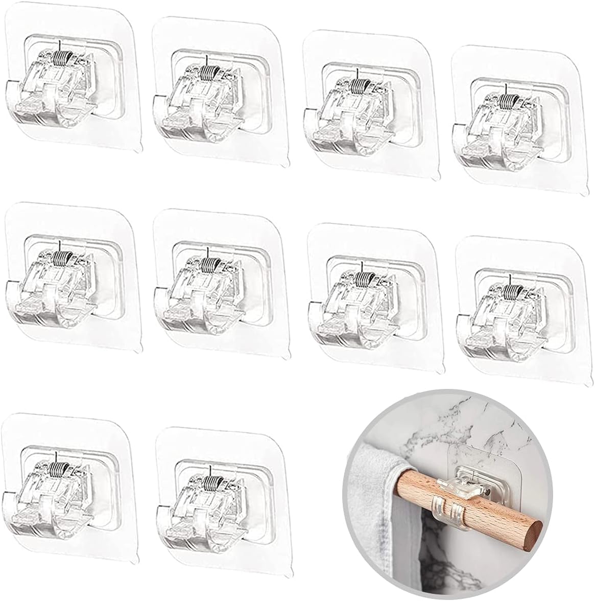 Soportes Autoadhesivos Para Estantes, Diseño Reforzado, Sin Necesidad De Taladrar Para Armarios De Cocina Estanterias Y Muebles De Carton 98703172