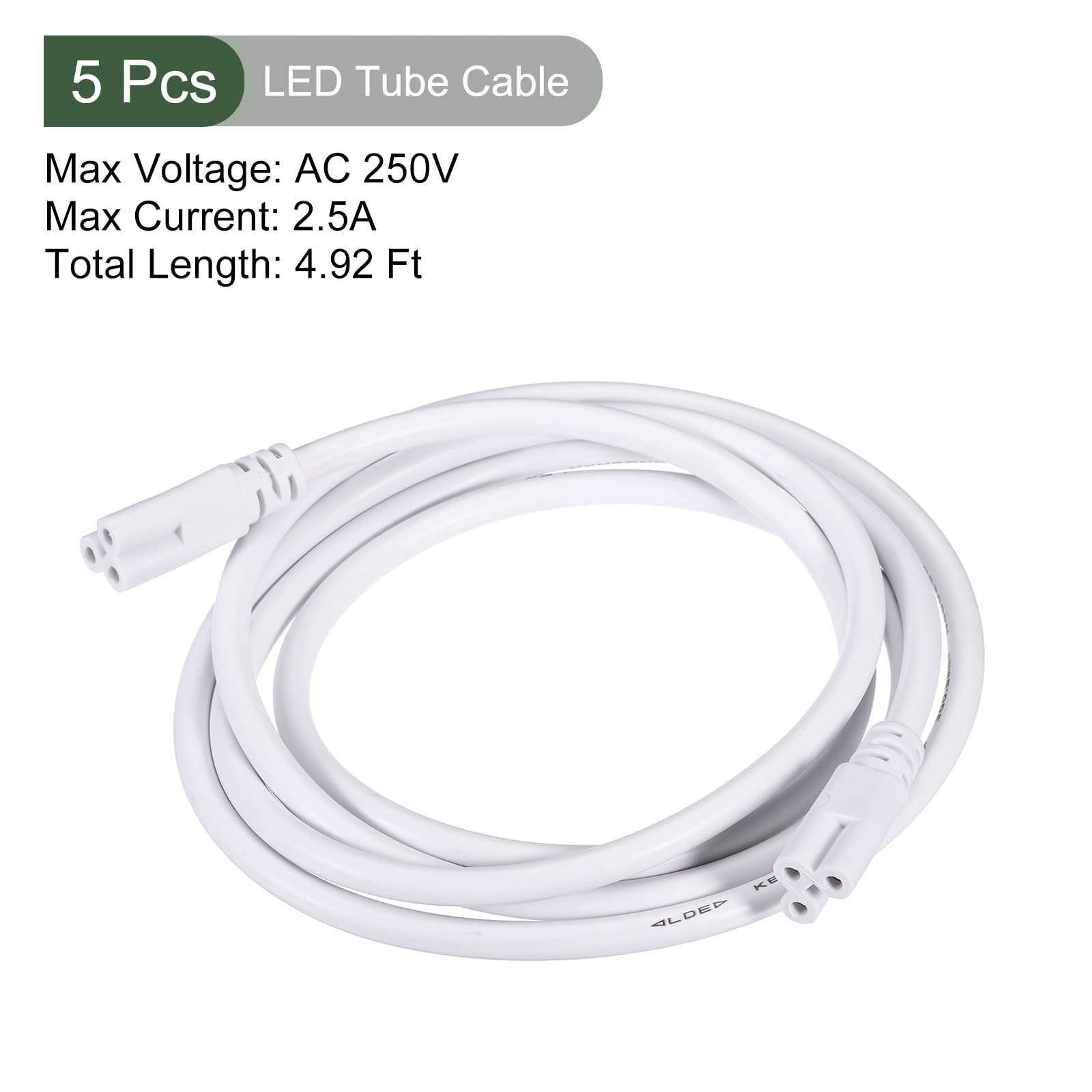 YOKIVE 10 Pcs T5 T8 LED Tube Connecteur Rond Câble