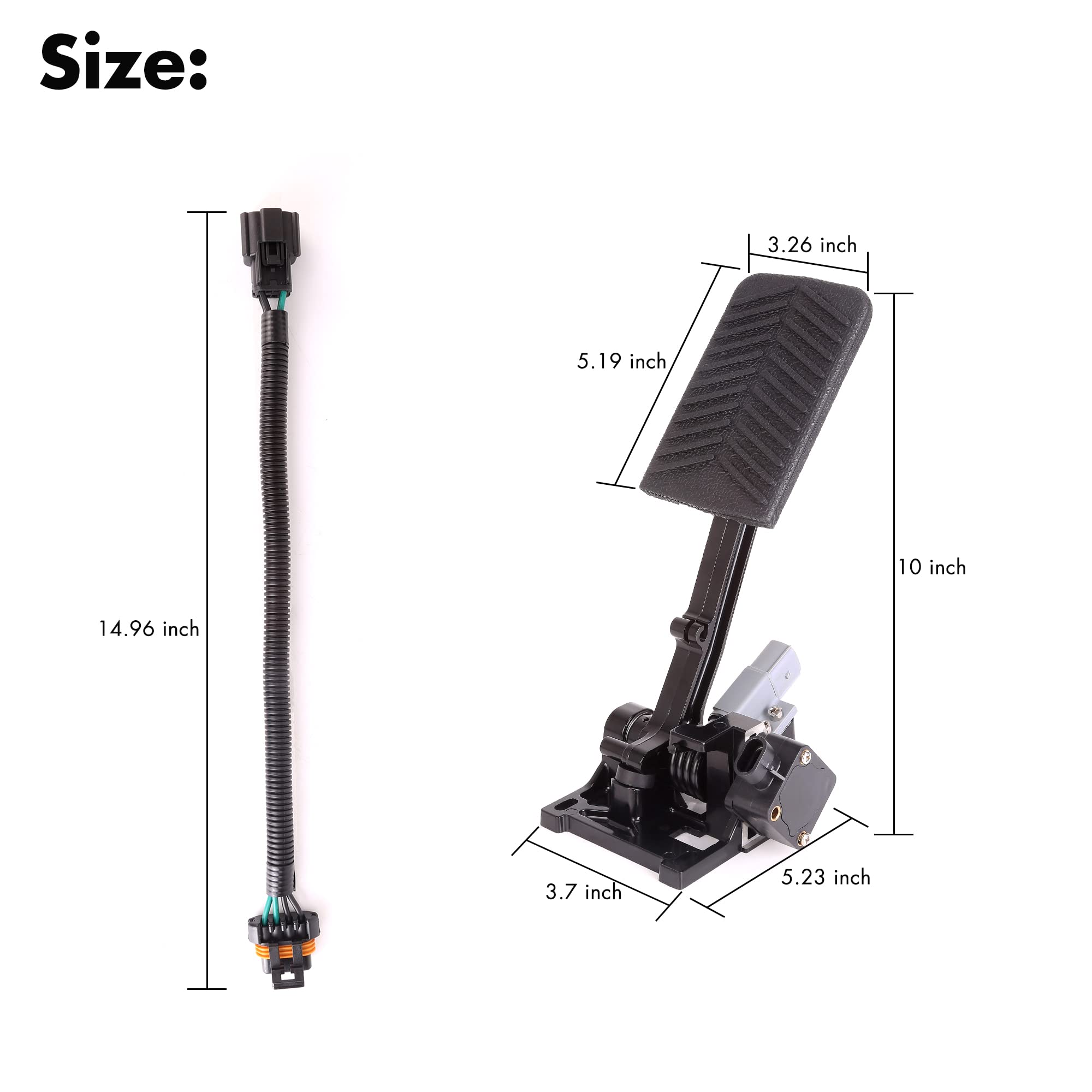 Amazon.com : 10L0L Accelerator Pedal Assembly fits EZGO RXV