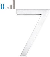 Vista 50 de Montague Metal Products Número de casa moderno de 6 pulgadas, número de casa flotante, fácil de instalar (0, cobre antiguo)