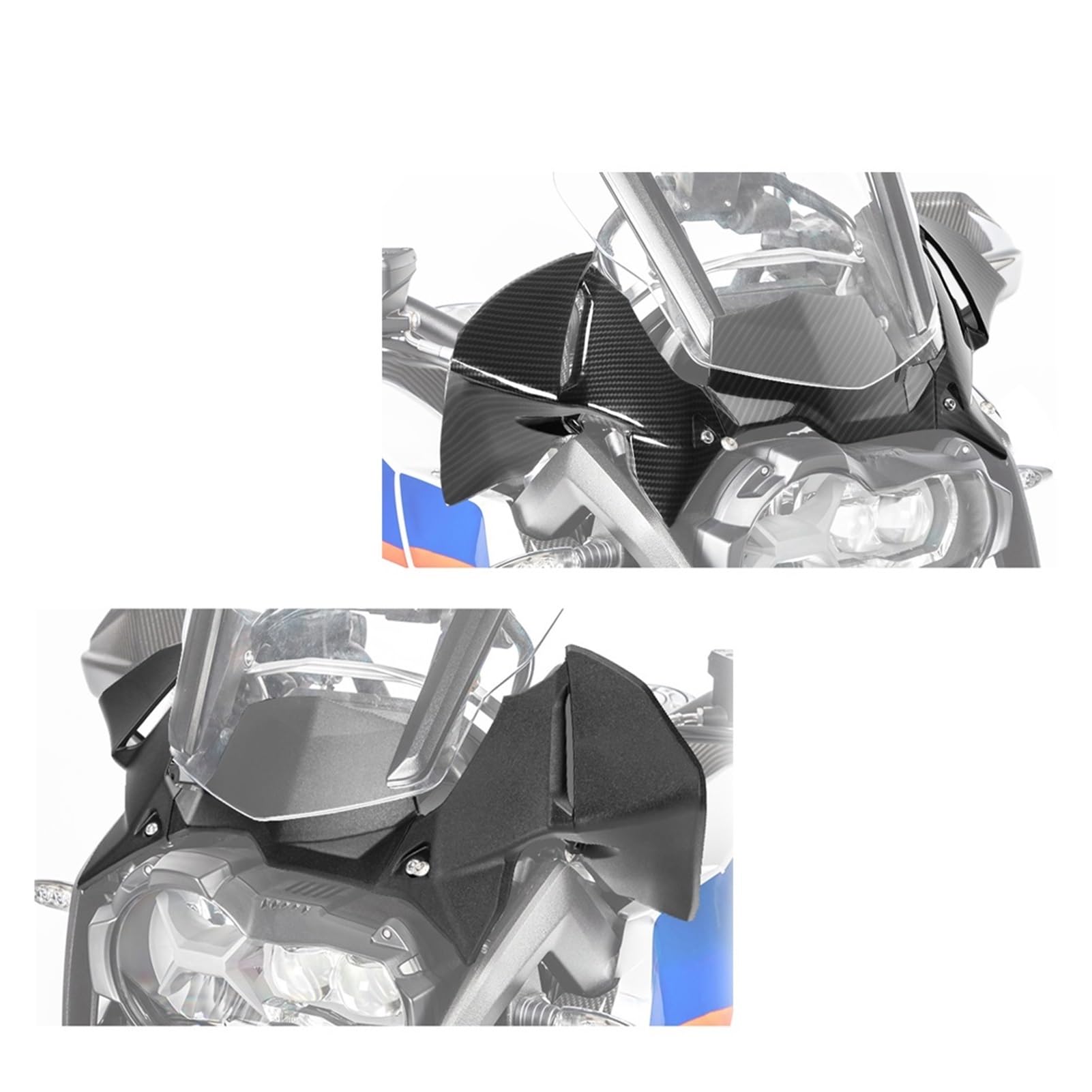 Motorrad-Cockpit-Panel-Verkleidungsabdeckung, kompatibel mit BMW R1250GS R1200GS LC/ADV R 1200GS 1200 GS Adventure 2014–2018(Black)