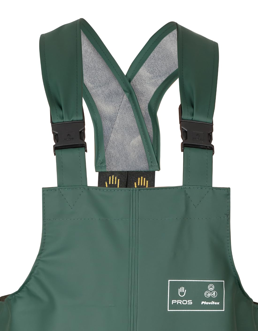 PROS 001 Salopette de protection imperméable pour homme et femme EN ISO 13688 EN 343 Coutures soudées Plavitex Coupe-vent imperméable Vert - Vert - W50
