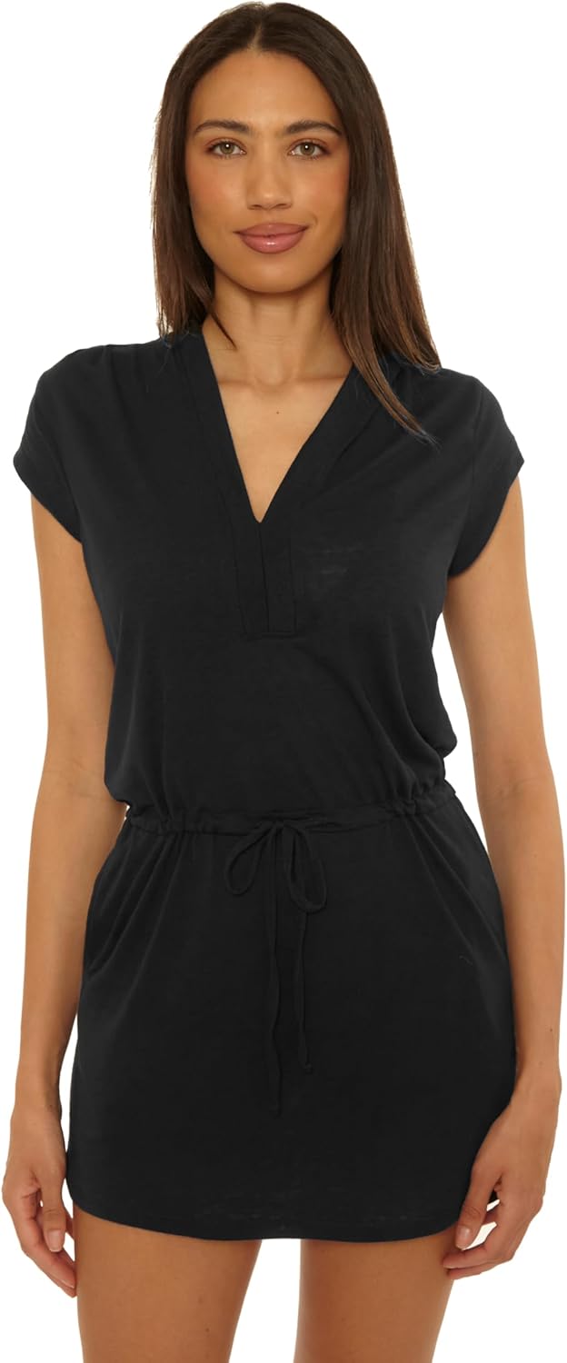BECCA Women's Beach Date Hood Dress, Casual, Pull On, Beach Cover Ups for Women