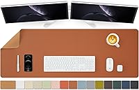 Vista 64 de Tapete de escritorio de corcho, tapete de escritorio pequeño de doble cara para oficina y hogar, organización de escritorio y accesorios, ideal