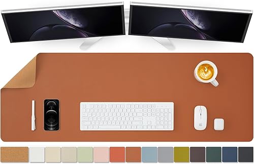 Miniatura 64 de Tapete grande de corcho para escritorio, 47.2 x 17 pulgadas, para oficina y hogar, ideal para alfombrilla de mouse grande y alfombrilla de Verde