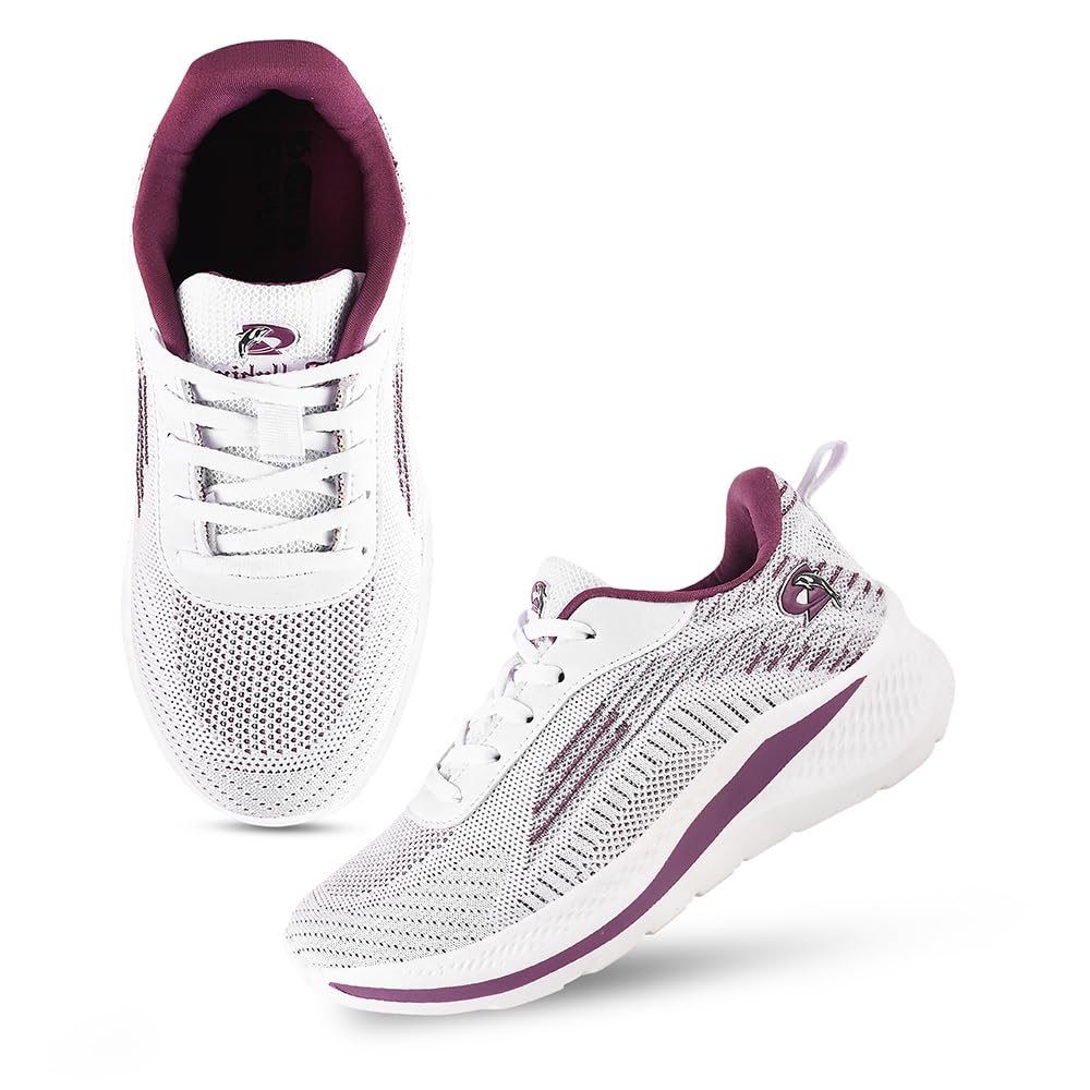 Dollphin Women Flyknit Sports Shoes | Breathable| Lightweight | Running Shoes with Comfort Sole for Training, Walking, Gym White (B0CK4X5ZNY) Amazon Price History, Amazon Price Tracker