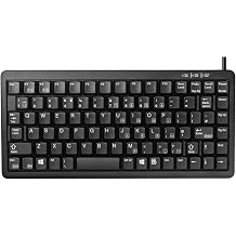 CHERRY G84-4100, Compact Mechanical Keyboard, UK Layout QWERTY, With Windows Keys, Wired USB & PS/2, ML Switches, Black