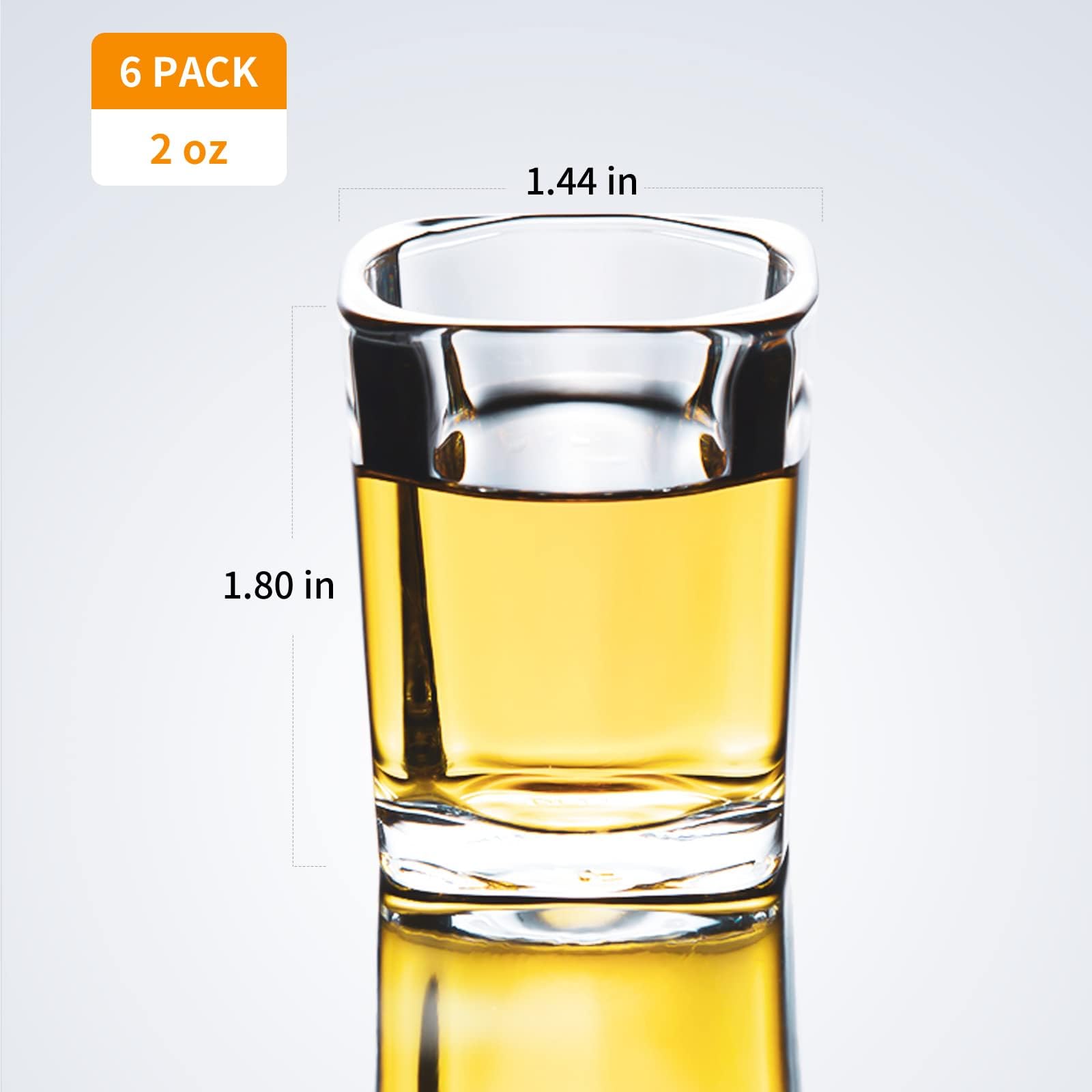ParaCity Cool Shot Glasses 2 oz, Tequila Shot Glasses with Heavy Base, Gift for Men Father's Day Gift (2) - Image 2