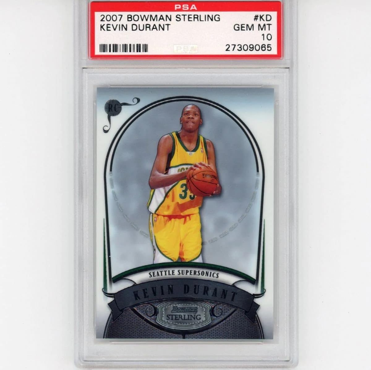 Amazon.com: Graded 2007-08 Bowman Sterling Kevin Durant #KD Rookie 