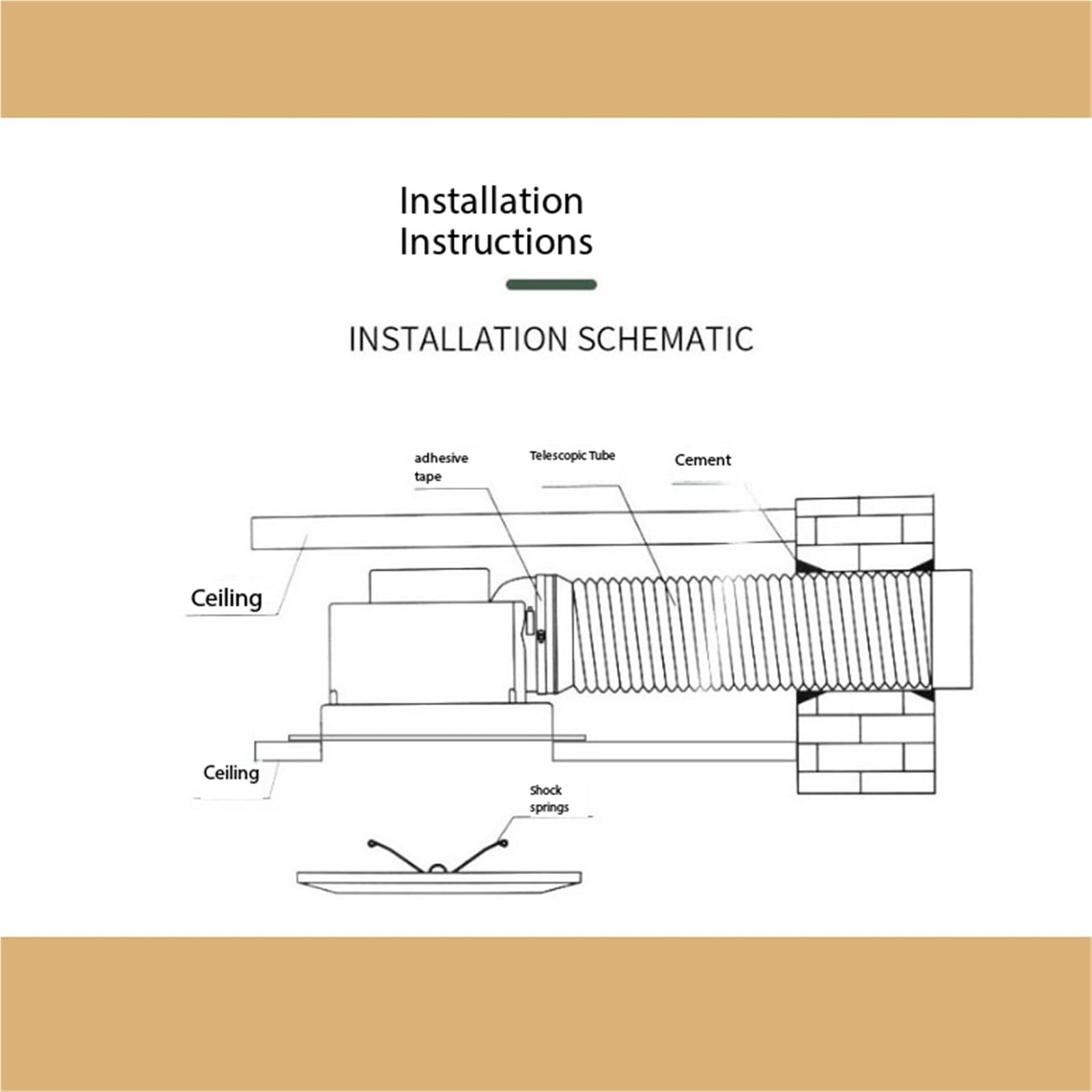 Extractor de baño Extractor de techo silencioso, cocina, baño, inodoro, ventilación universal yeso(Pequeño)