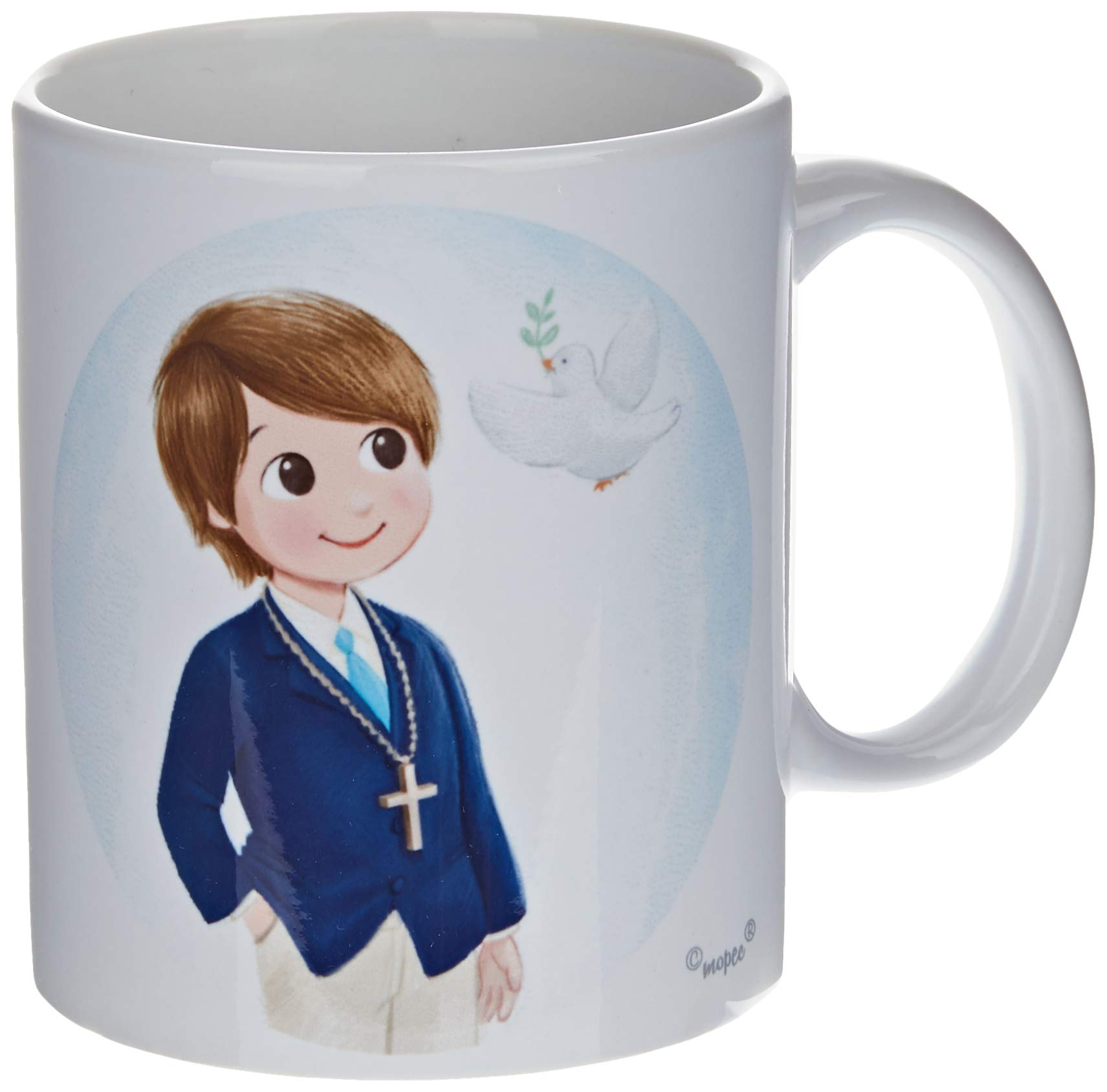 Mopec G670.3.7 Ceramic Mug Primeira Comunhão, Porcelain
