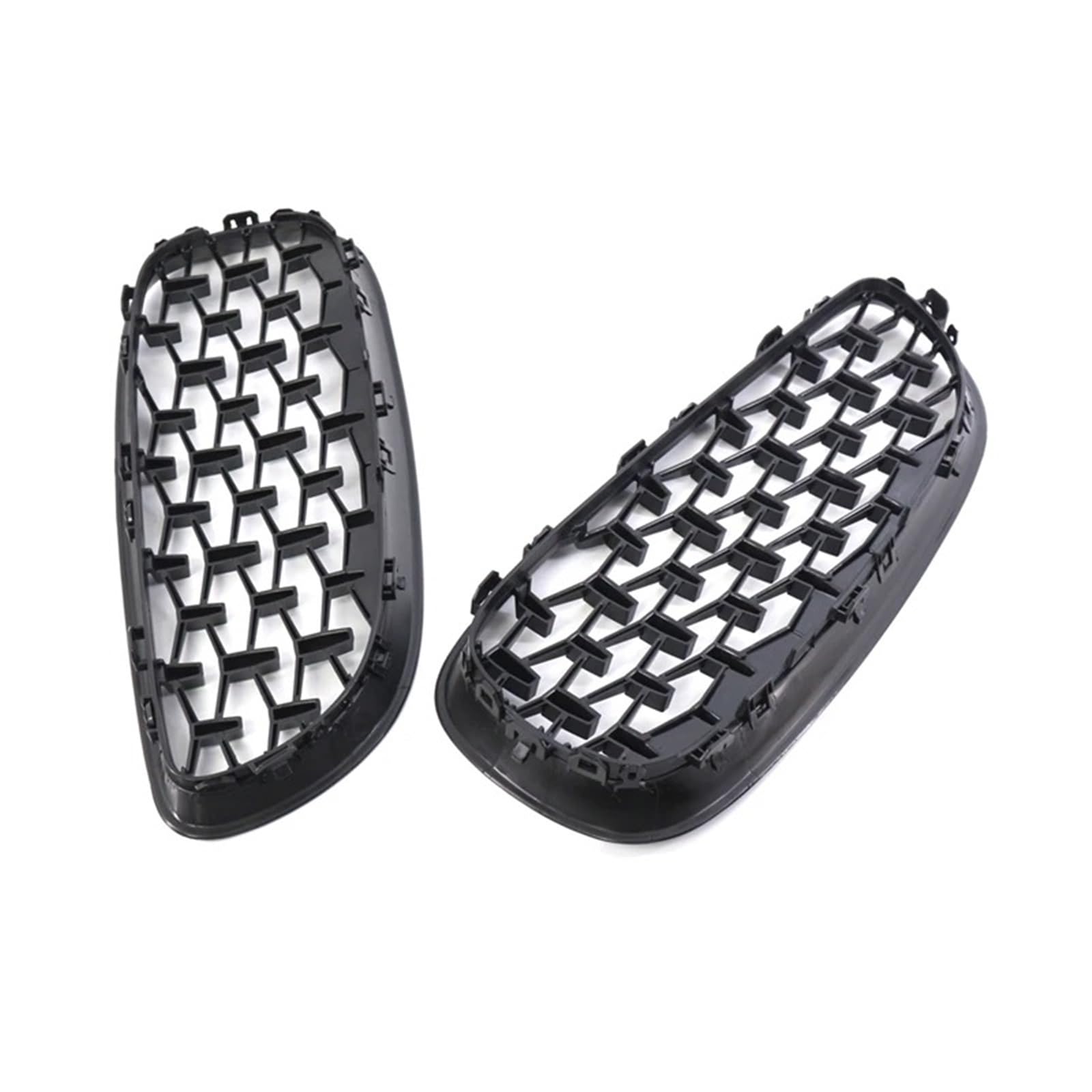 Parrilla Frontal Para BMW Para Z4 E89 2009-2016 Rejilla Frontal Estilo Diamante Racing Grille Negro Cromado Rejilla del radiador(Black)