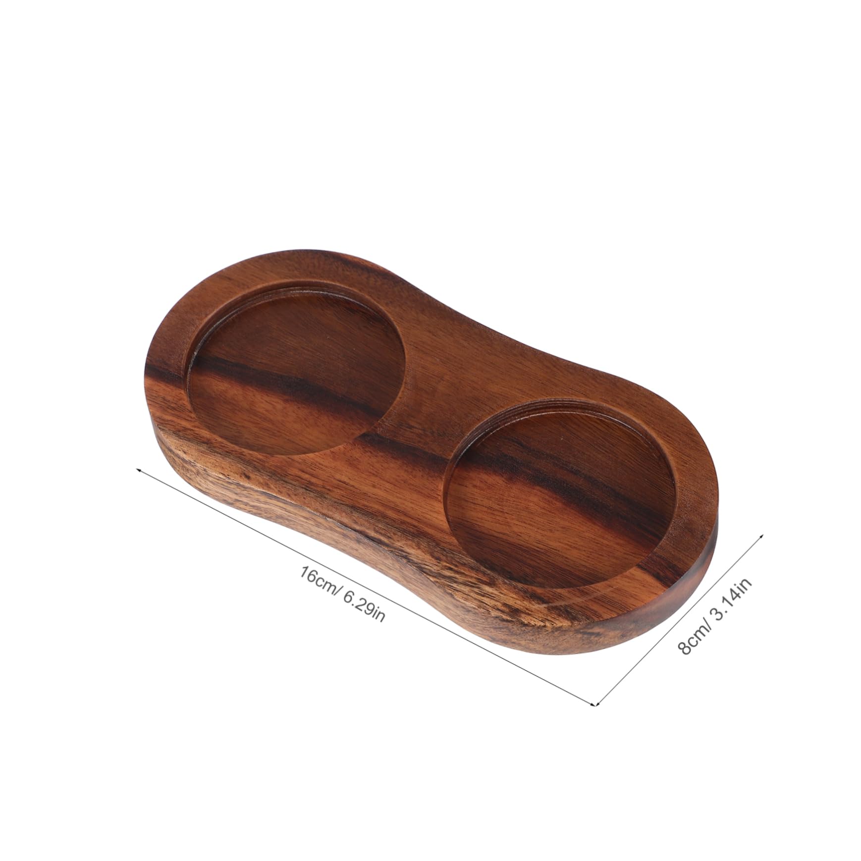 KICHOUSE Grinder Base Display Countertop Condiment Tray Tray Kitchen Countertop Tray Storage Holder Brown Wood