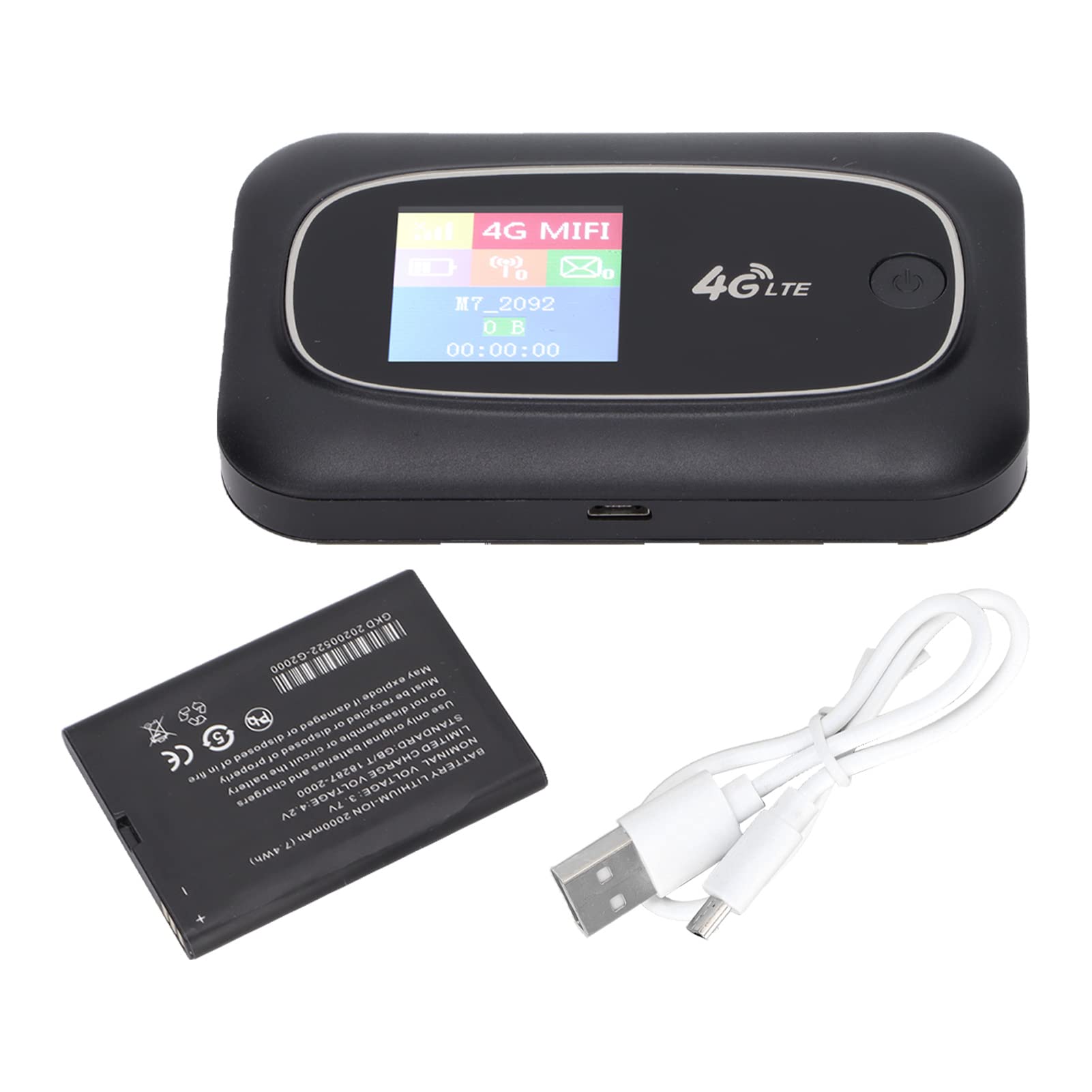 Portable 4G LTE Travel Router with LED Display Compact WiFi Hotspot for Smartphones Laptops Compatible with Global SIM Cards
