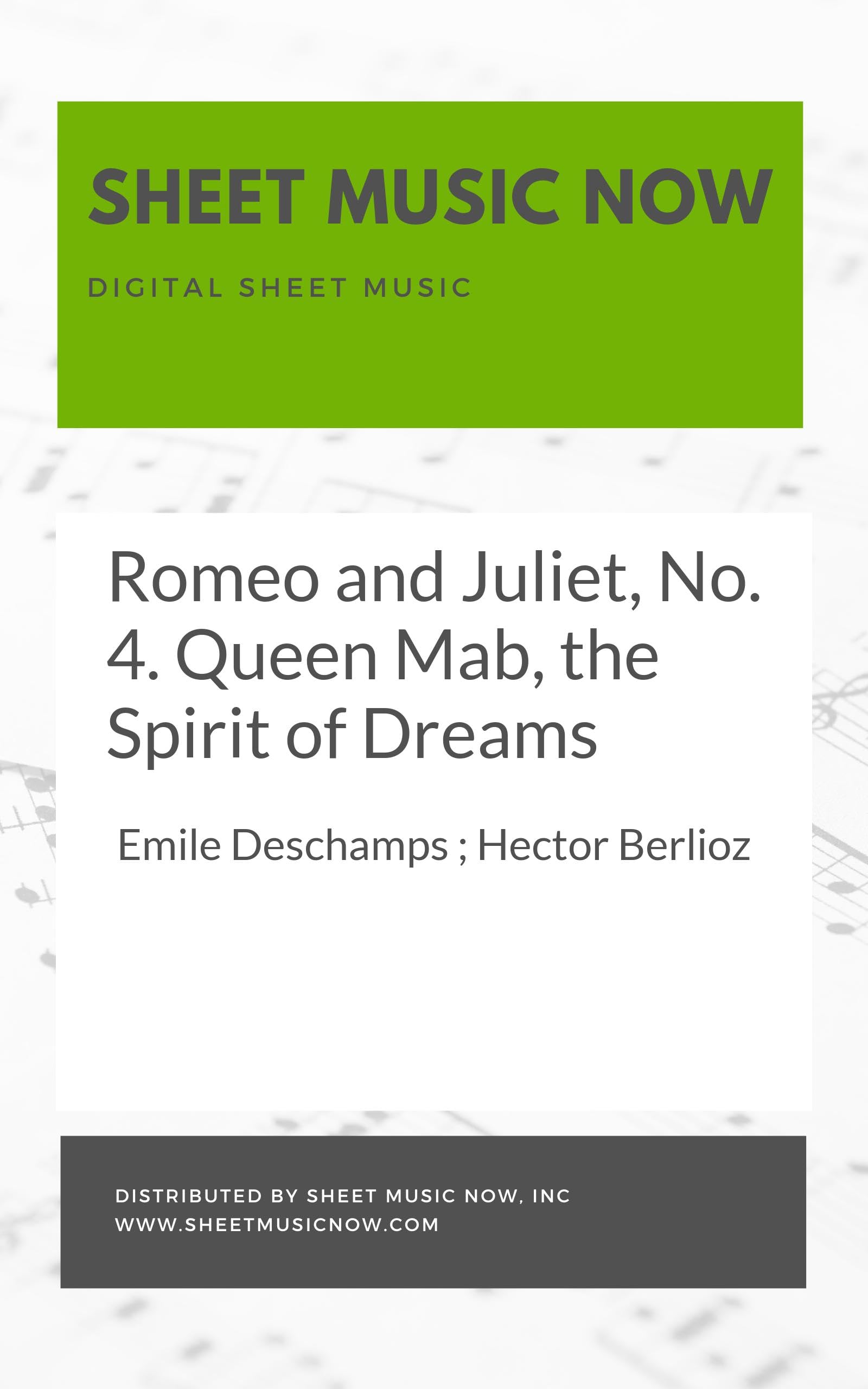 Romeo and Juliet, No. 4. Queen Mab, the Spirit of Dreams