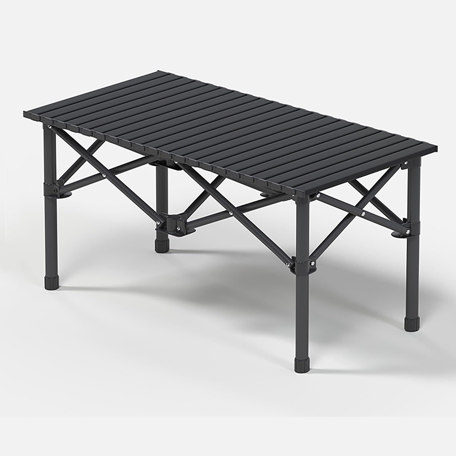Table de camping pliante en acier au carbone avec sac pour pique-nique