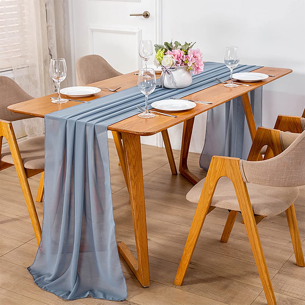 Chemin De Table En Mousseline De Soie 30 X 300 Cm Chemin De Table