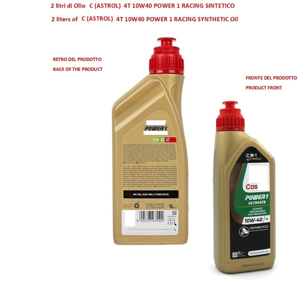 KOMPATIBEL MIT Piaggio Medley 125 Service-KIT FÜR Roller 2 Liter ÖL C (ASTROL) 10W40 4T Power 1 Synthetik Racing+ÖLFILTER+LUFTFILTER+ZÜNDKERZE WARTUNG des Motors
