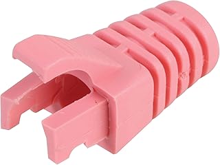Rj45 Botas de alivio de tensión, color rosa, 100 unidades, accesorios de conectores