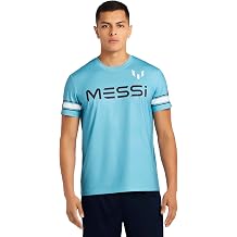 Messi Mens Mesh Tee, Lifestyle Short Sleeve T-Shirt, Standard Fit with Graphic