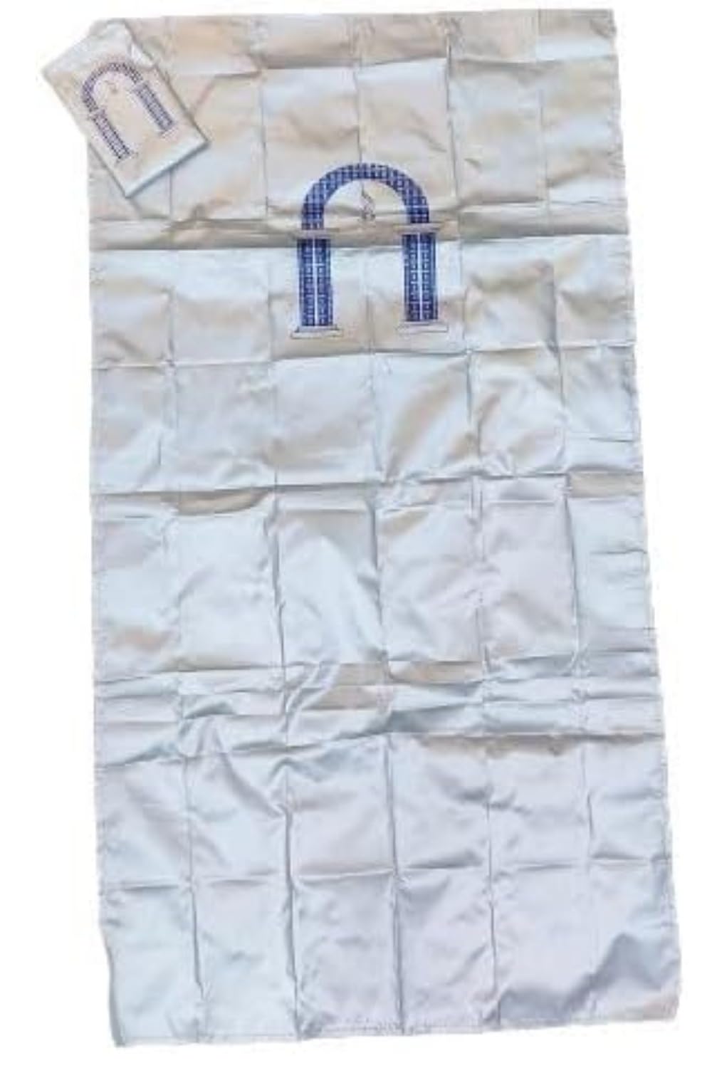 Premium Silver Salah Safri Water Proof Prayer Mat, Janamaz Pack of 1/Polyester Rug/Portable Prayer Mat | Water-Resistant | Pocket Size-image-2