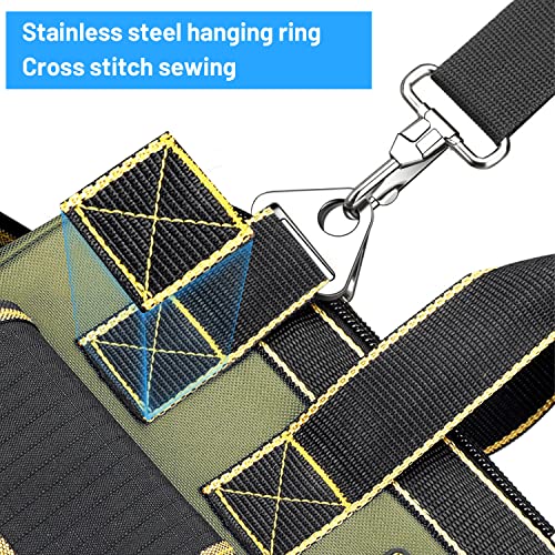 Tool Bag, Ounic 20 Inch Large Tool Bag Heavy Duty With Wide Mouth And Waterproof Strong Molded Base, Heavy Duty Tool Bag Organizer With Adjustable Shoulder Strap Specially Designed For Various Tools #TOP2