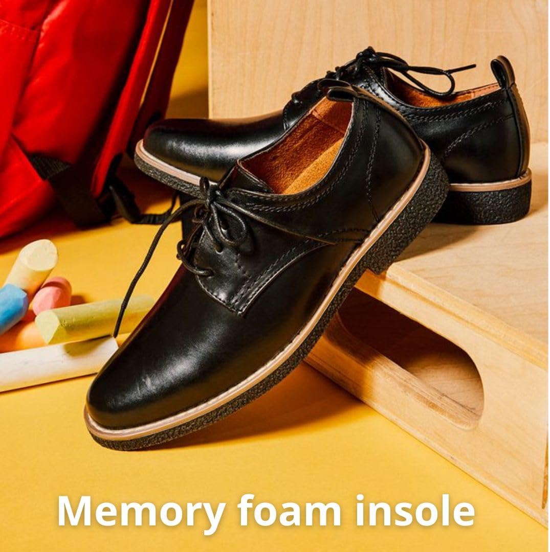 Deer Stags Boys' Lace-up Dress Comfort Oxford Formal Kids’ Shoes - Image 6