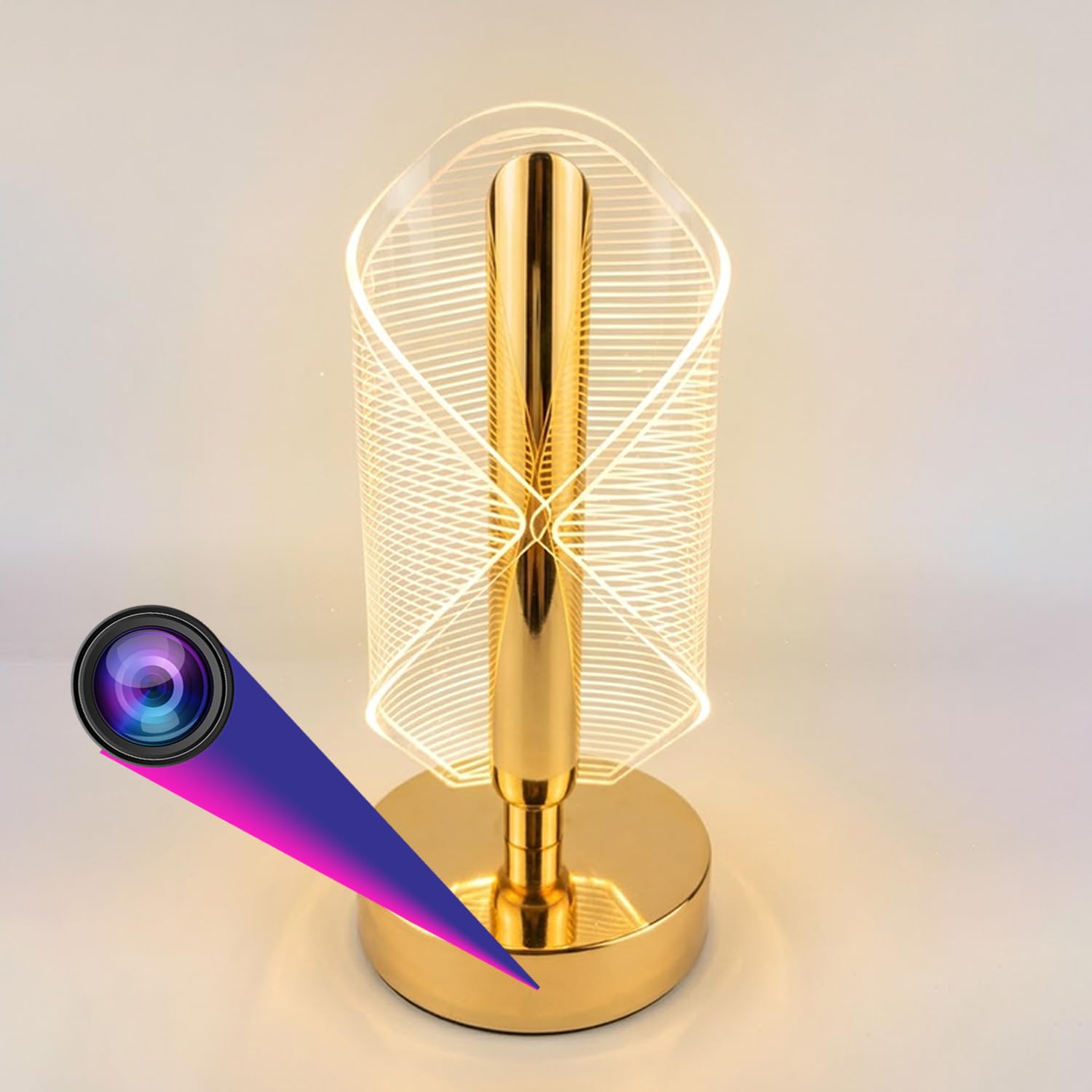 4K HD Hidden Camera Crystal Touch Table Lamp, WiFi Wireless Motion Detection, Remote App Control Home, Kids, Baby, Pet Monitoring Camera Security Camera with 32GB inbuilt Memory-picture-11