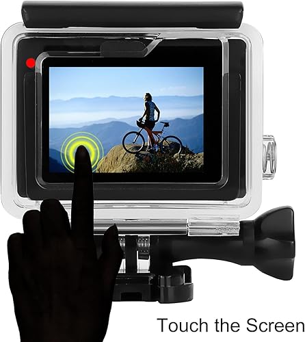 Miniatura 4 de YALLSAME Funda de esqueleto para GoPro Hero 4 Hero 3+ Hero 3 con soporte de trípode y hebilla de liberación rápida, fácil de cargar, conectable,