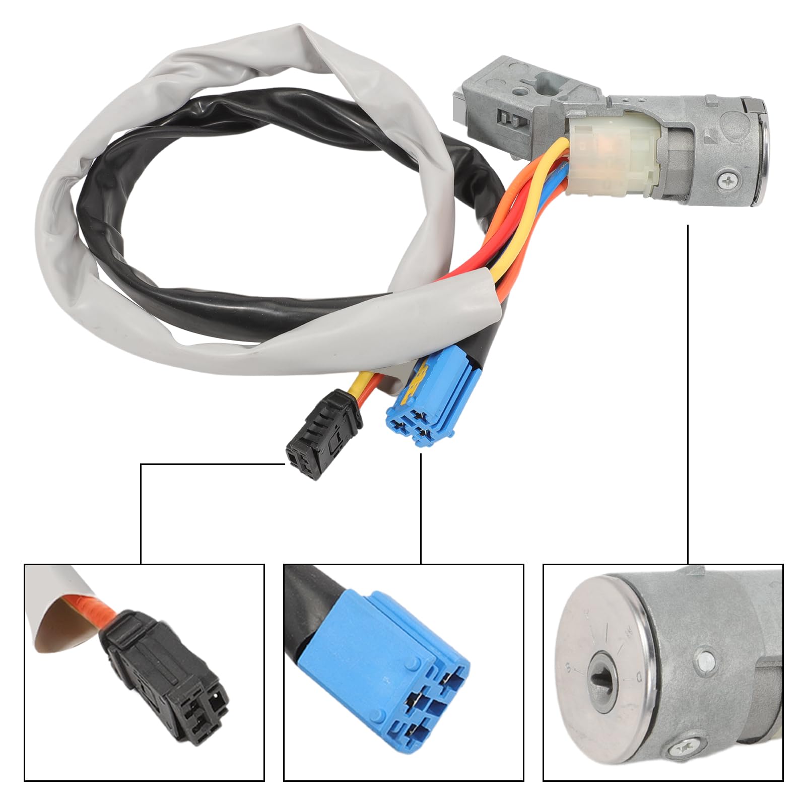 Kit Completo Neiman Antirrobo de Dirección para Berlingo 1 Partner 1 (2002-2008) con 5 Cilindros, 1 Tapón de Combustible, 2 Llaves y 2 Hojas 4162CF 4162CH
