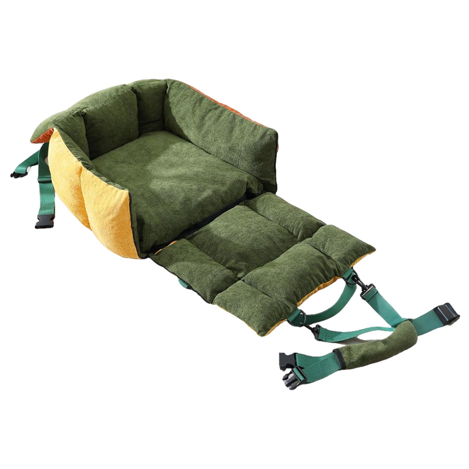 Autositz Für Hunde Weiches Tragbares 2-in-1 Haustierkissen Mit Taschen Und | Katzentransporttasche Für Reise, Auto, LKW, Vorne Und Hinten, Täglichen Gebrauch, Welpe, Indoor Und Outdoor,