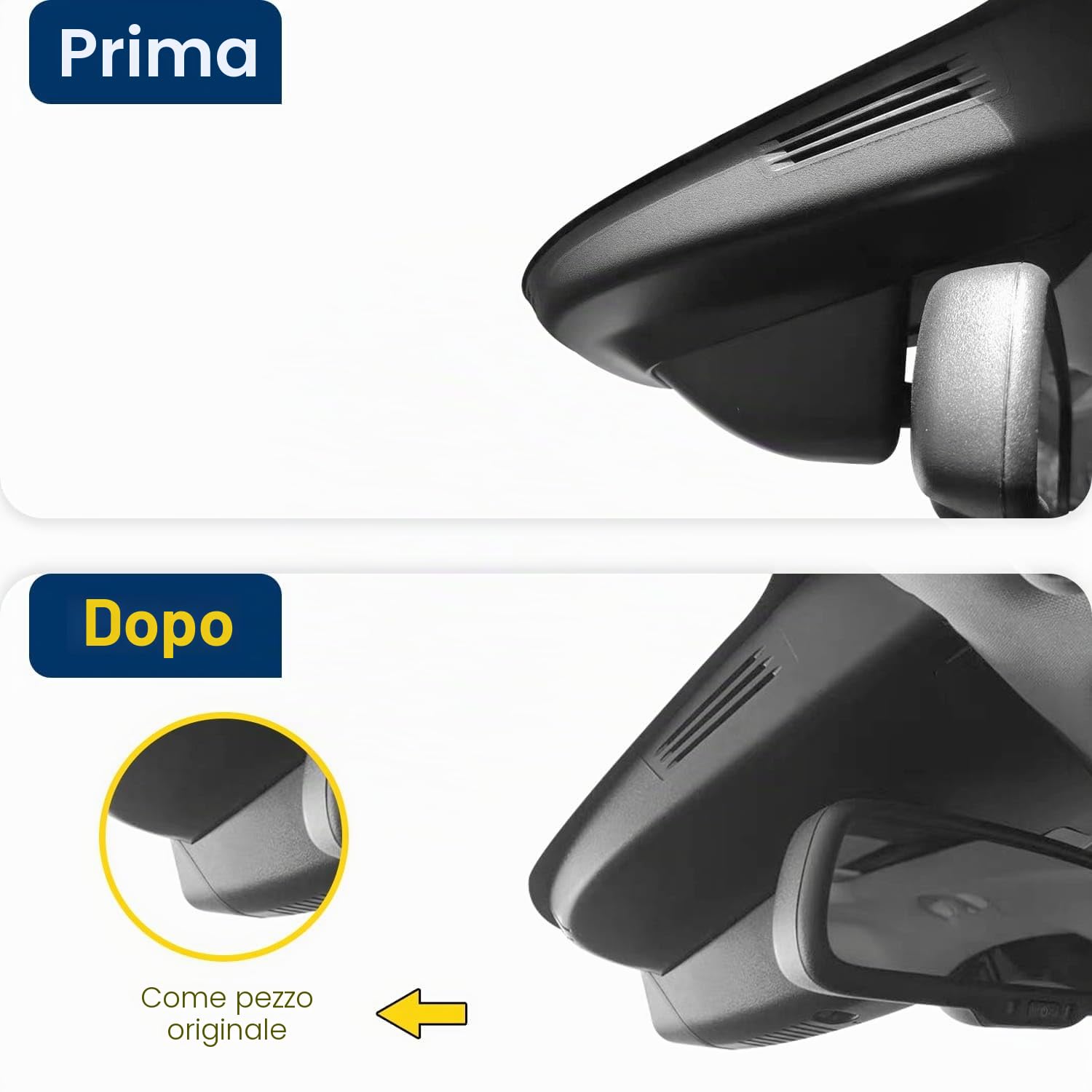 Dash Cam 1080P Wi-Fi per Alfa Romeo Giulia e Stelvio 2017-2024, sensore G, stile OEM, telecamera anteriore, scheda da 64 GB, DVR per auto