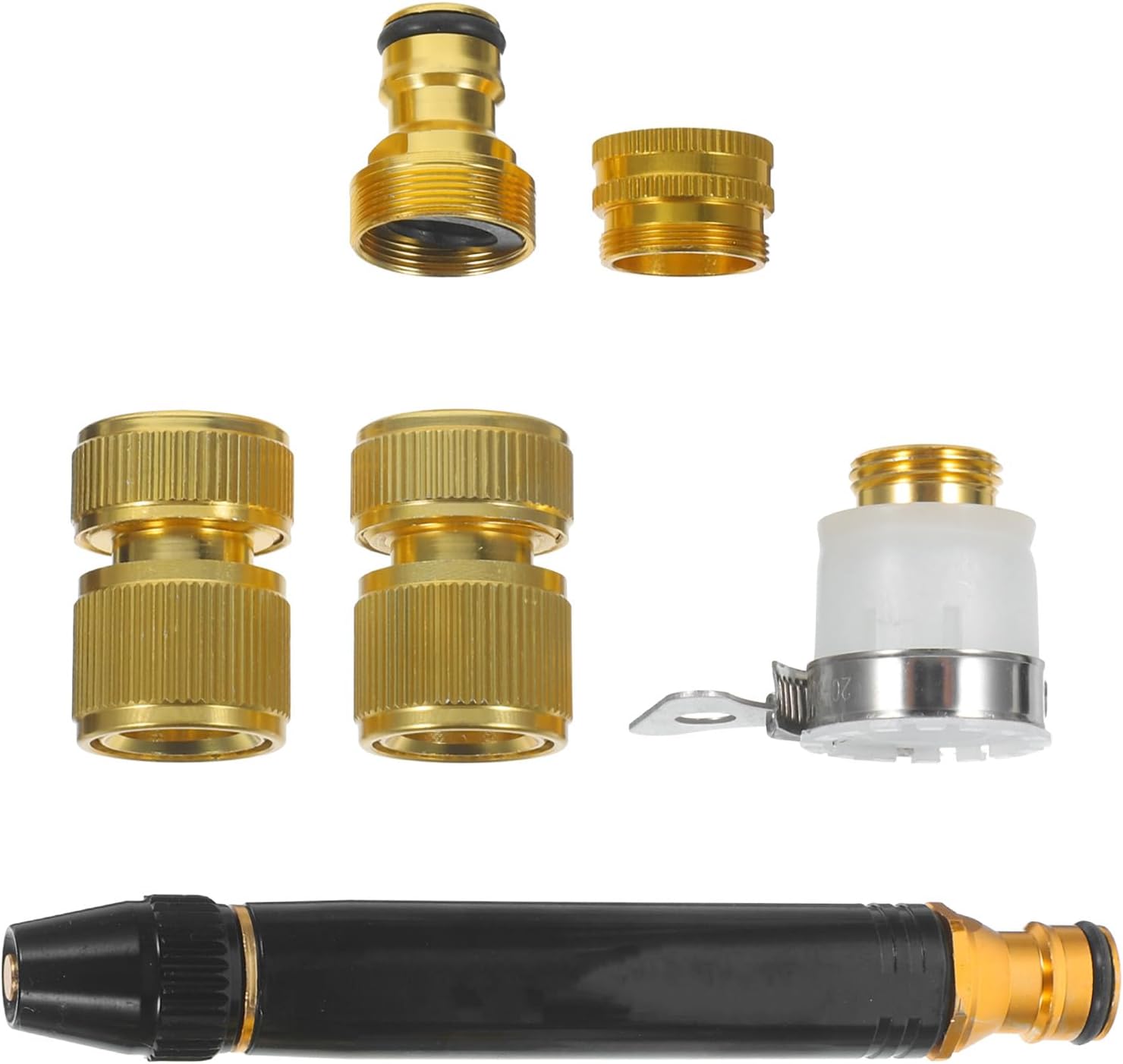1 Set Car Wash Water Gun Nozzle - Adjustable High Pressure Washer Nozzle Attachment for Garden Hose - Spray Parts for Washing Cars, Plants, and Patio