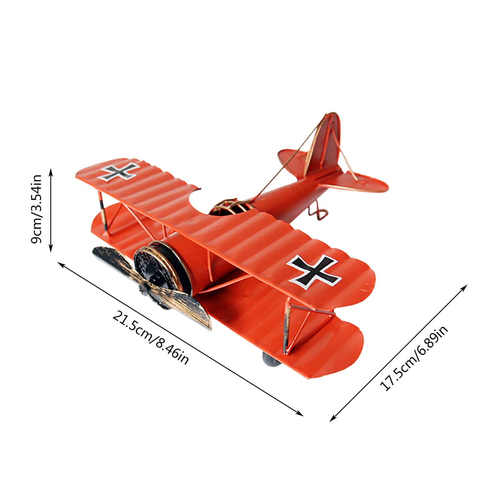zxcvbnn Room Decor Retro Airplane Model Ornaments Creative