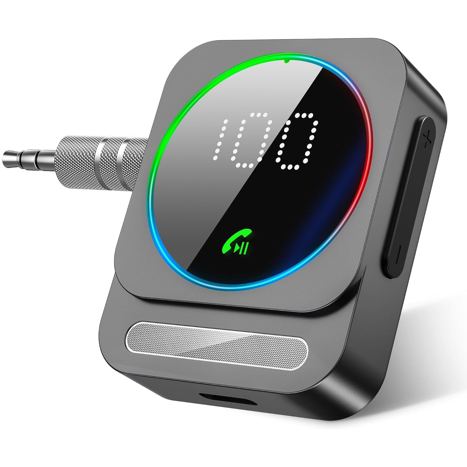 Angju Bluetooth Aux Adapter, Dual AUX Outputs, RCA AUX 3.5mm Bluetooth Music Receiver, Bluetooth 5.3 Receiver for Car, Wireless Audio Receiver for Home Stereo/Wired Headphones/Speaker