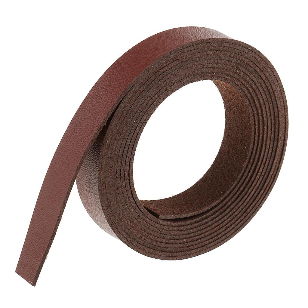 2 Meters Long DIY Leather Crafts Straps Strips 1.5cm Wide Wine Red-picture-21