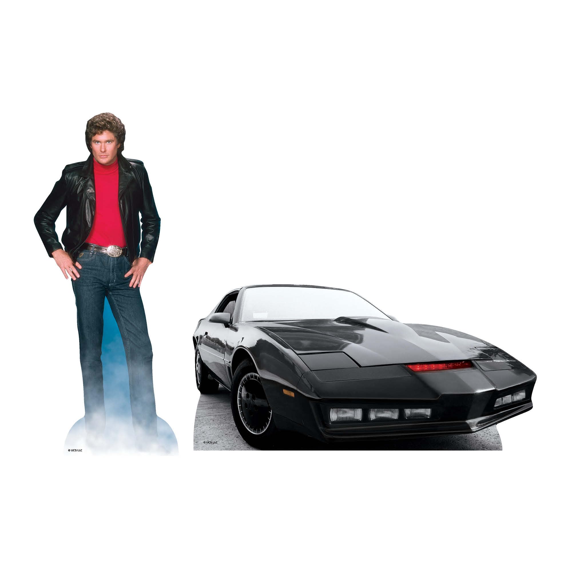 Star Cutouts SC4726 Knight Rider and KITT Shelf Top Pack Cardboard Cut Out Height 30cm