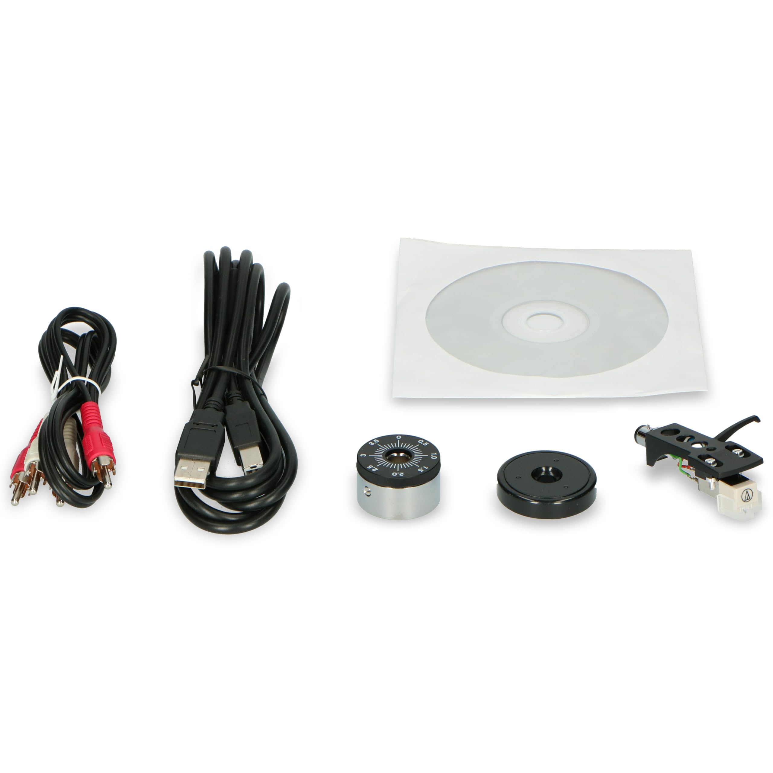 Lenco L-3808 USB DJ-Plattenspieler mit Direktantrieb - 33/45 U/min - Pitch-Control - Magnet-Tonabnehmer-System - Nadelbeleuchtung - Digitalisierung via PC - Staubschutzhaube - schwarz