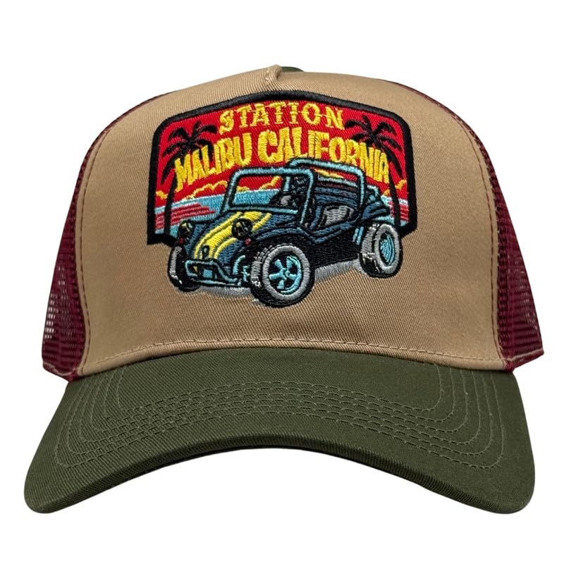 the tie hub Station Theme Embroidered Mesh Snapback Trucker Baseball Caps for Men & Women | Unisex Breathable Cap for Sports, Gym, Cricket, Dance, Travel | Adjustable Free Size-picture-15