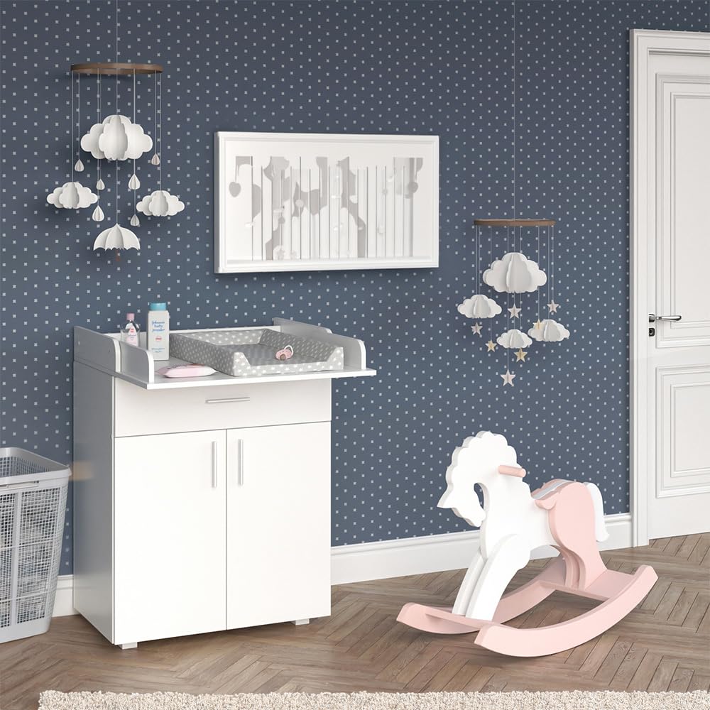 Vicco Mueble cambiador bebé "Lena", Blanco, 75 x 100 cm