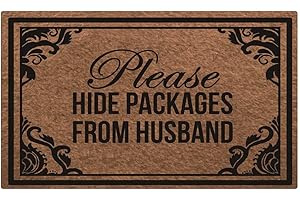 Please Hide Packages from Husband Outdoor Door Mat