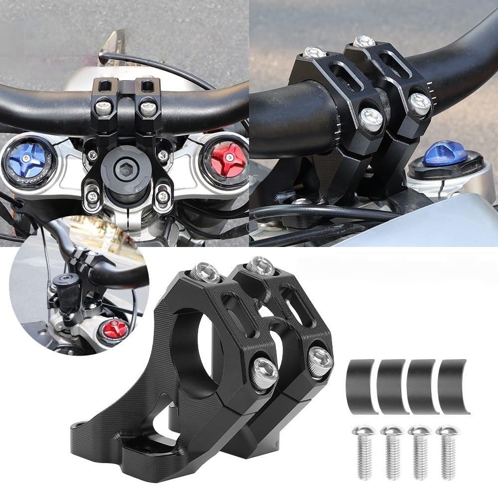 Extensiones de manillar Abrazadaera Manillar Apto Para Surron Light Bee XS Soporte De Manillar Delantero Motocicleta Motocross Vástago De Dirección Piezas Modificadas(Handlebar)