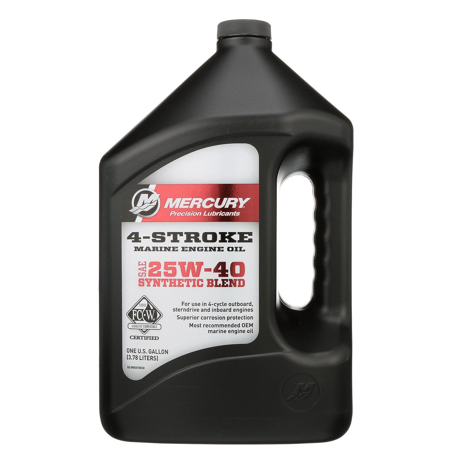 Mercury 25W-40 4-Stroke Synthetic Blend Marine Oil