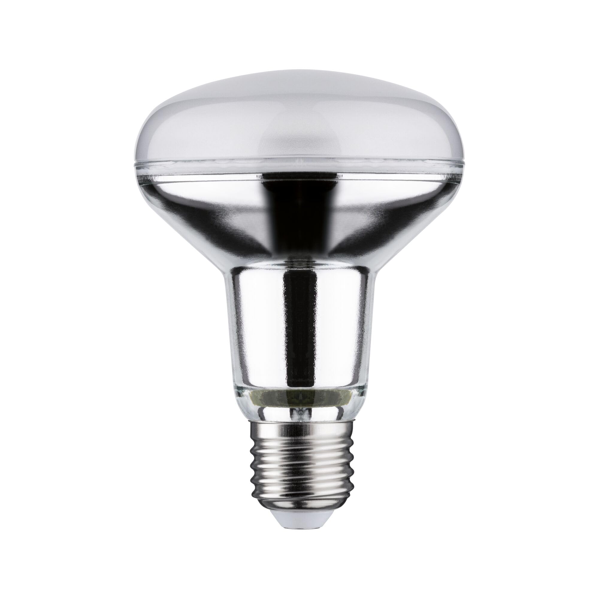 Paulmann 29053 Standard 230V LED Reflector R80 230V 6.5W 500lm 80mm Silver Glass 2700K – Warm White E27