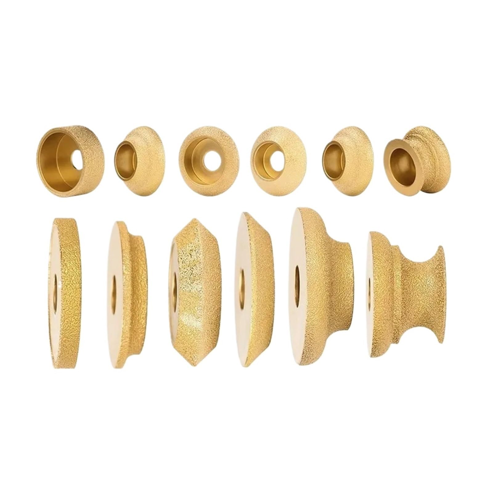 Schleifscheibe für Kantenprofile 1 Stück gelötete Diamant-Schleifscheibe Kantenprofil-Schleifscheibe for Winkelschleifer Bohrung 20 mm Durchmesser 3 Zoll/75 mm(30mm 21 Type)
